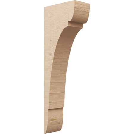 Ekena Millwork 6"W x 12"D x 36"H Thin Olympic Rough Cedar Woodgrain TimberThane Corbel, Primed Tan CORUR06X12X36OLYRCPR